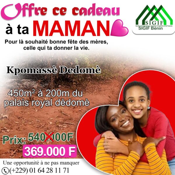 450m² Dédonné, Kpomasse, OUIDAH