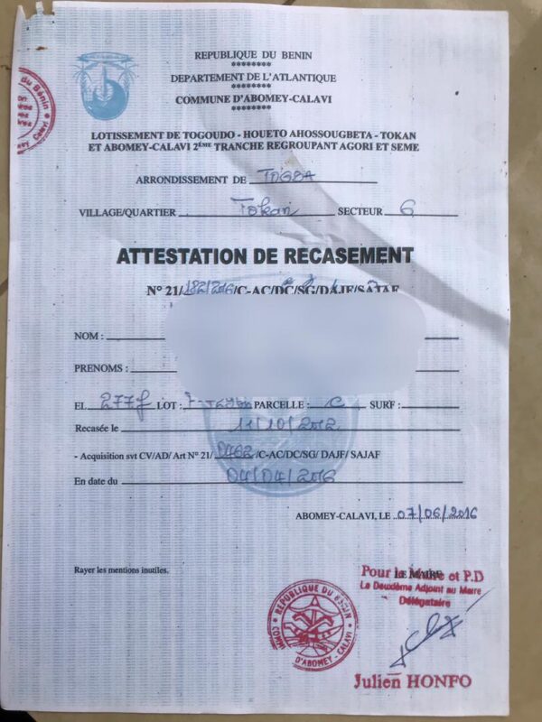 Parcelle en Angle à Djadjo, Abomey-Calavi - 476m² - Convention Affirmée - À 2min de 'Chez Ares' - Super Promo : 22,5M FCFA au lieu de 29M FCFA – Image 3
